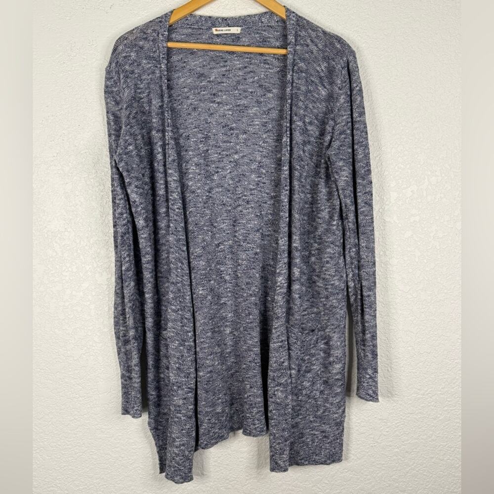 Marine Layer Nantucket Cotton Open front cardigan Coastal Office Casual Beach